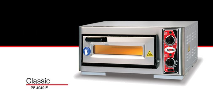 GMG PF 5050 E Pizza Fırını-Tek Katlı-220 V- içi Ölçüsü 40x40 cm