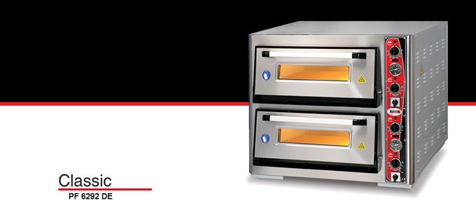 GMG PF 6292DE Pizza Fırını-Çift Katlı- 12 Adet Pizza Pişirme Kapasiteli 380 V-iç Ölçüsü 62x92 cm