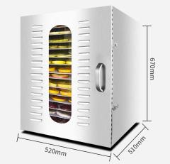 Dalle LT-91 Dijital, Paslanmaz Gıda ve Meyve Kurutma Makinesi 16 Tepsili