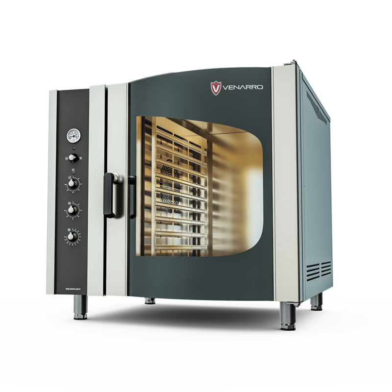 Venarro 40 GN 1/1 (20 GN 2/1) Konveksiyonlu Elektrikli Fırın - Tepsi Arabası Hediyeli