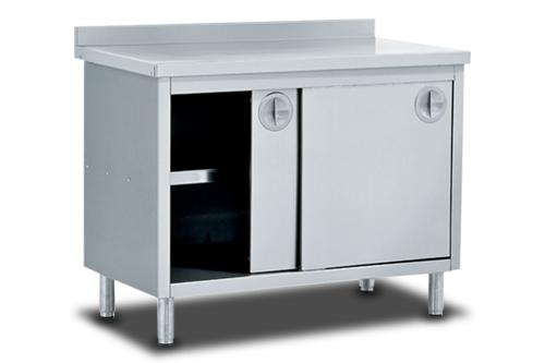 Çalışma Tezgahı Dolaplı Ara Raflı Sürgü Kapaklı - 190*60*85 Ölçülerinde