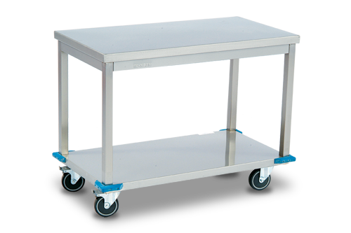 Hareketli Çalışma Tezgahı Alt Tablalı 190*60*85 Ölçülerinde