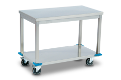 Hareketli Çalışma Tezgahı Alt Tablalı 190*60*85 Ölçülerinde