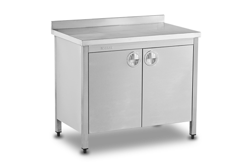 Çalışma Tezgahı Dolaplı Çarpma Kapaklı - 140*60*85 Ölçülerinde