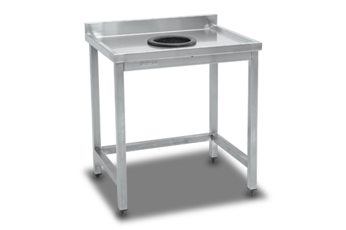 Çöp Sıyırma Tezgahı - 90*60*85 Ölçülerinde