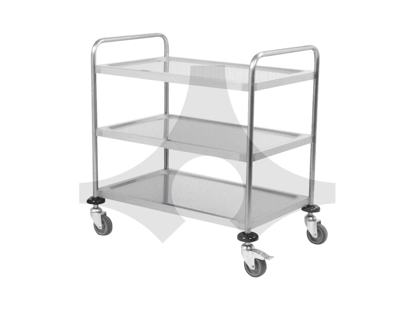 3 Katlı Krom Servis Arabası