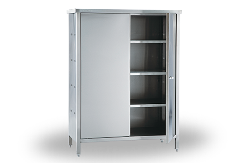 Krom Kapaklı Malzeme Dolabı Çarpma Kapak 140*60*155 Ölçülerinde